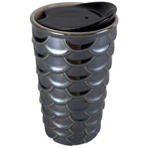 Stunning Starbucks Metallic Siren Scale 10 oz Ceramic Tumbler EUC w/Original Tag